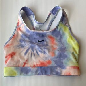 Nike pastel tie dye dri - fit sports bra S
